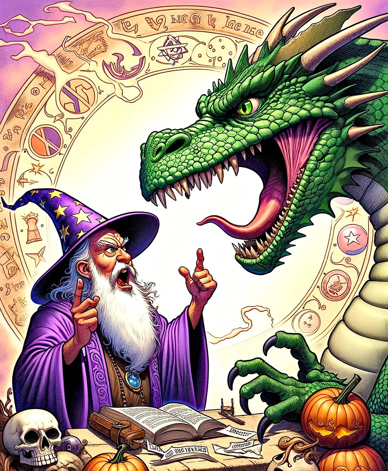 Wizards and Dragons  - by Tony Karp